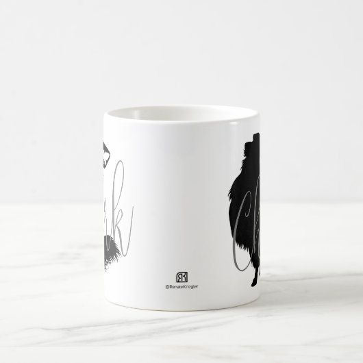 Chihuahua + Shark = Chark Kaffeetasse (Mittel)