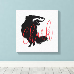 Chihuahua + Shark = Chark Leinwanddruck