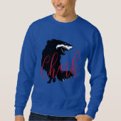 Chihuahua + Shark = Chark Sweatshirt (Vorderseite)