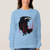 Chihuahua + Shark = Chark Sweatshirt (Vorderseite)