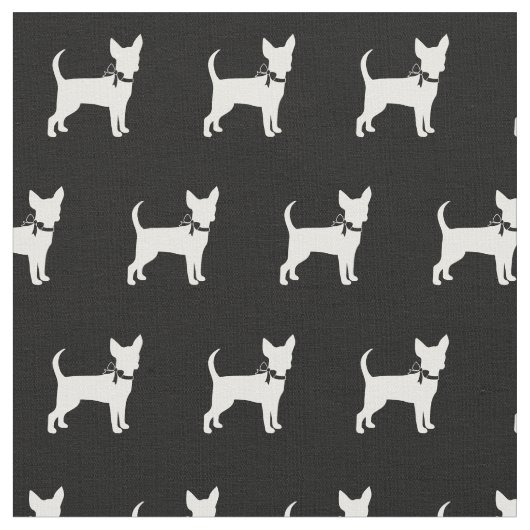 Chihuahua Silhouette Haustier Stoff (Nahaufnahme)