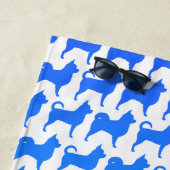 Chihuahua Silhouette Pattern Strandtuch (Beispiel)