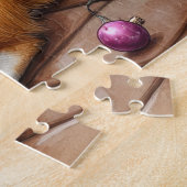 Chihuahua Sitting Fireplace with Christmas Lights Puzzle (Seite)
