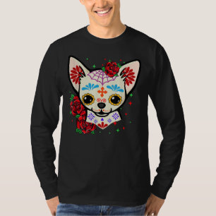 Chihuahua Skulls Day of the Dead Sugar Skull Hund T-Shirt