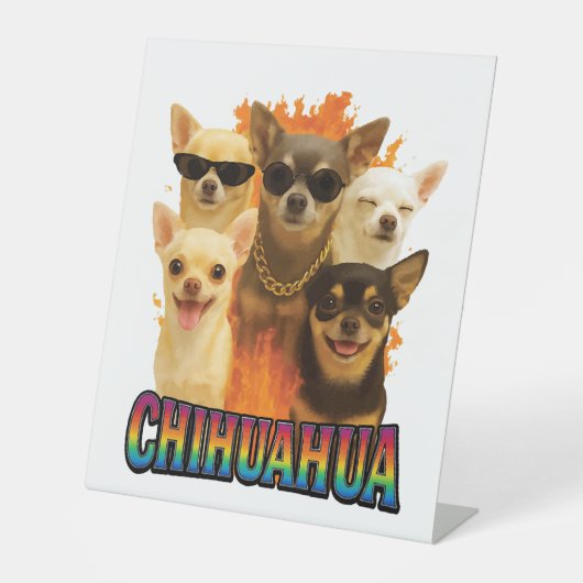 Chihuahua sockelschild (Vorderseite)