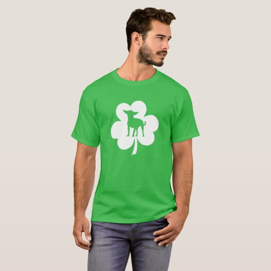 Chihuahua St. Patrick's Day Dog Momma Dog Vater Ge T-Shirt (Vorne ganz)