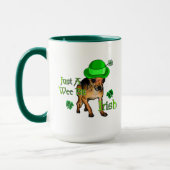 Chihuahua St Patrick's Day Tasse (Links)