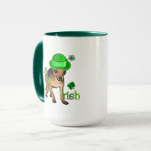 Chihuahua St Patrick's Day Tasse (Vorderseite Links)