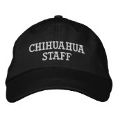 Chihuahua Stab Baseball Cap Bestickte Baseballkappe (Vorderseite)