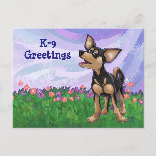 Chihuahua Stationery Postkarte (Vorderseite)