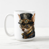 Chihuahua-Steampunk-Hund Kaffeetasse (Links)