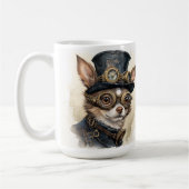 Chihuahua-Steampunk-Hund Kaffeetasse (Links)