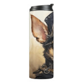 Chihuahua-Steampunk-Hund Thermosbecher (Nach links gedreht)