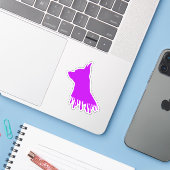 Chihuahua Sticker (Laptop mit iPhone)