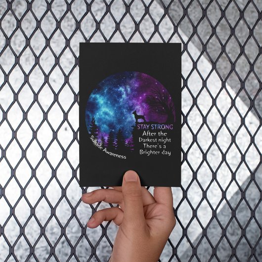 Chihuahua Suizid Awareness Strong Dog Eigentümer Postkarte