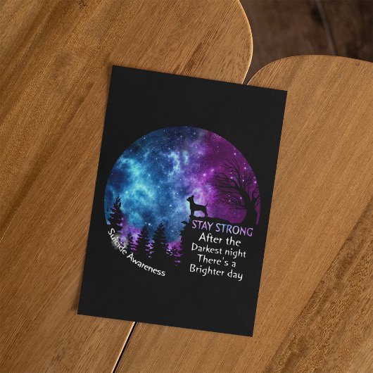 Chihuahua Suizid Awareness Strong Dog Eigentümer Postkarte