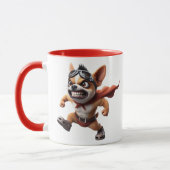 Chihuahua-Superheld-Hund. Tasse (Links)