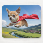 Chihuahua Superhero Mousepad (Vorne)