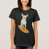 Chihuahua Surfbrett T-Shirt (Vorderseite)