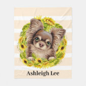 Chihuahua-Süsse Fleecedecke (Vorderseite)