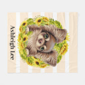 Chihuahua-Süsse Fleecedecke (Vorderseite (Horizontal))