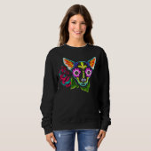 Chihuahua-Tag der Toten Sweatshirt (Vorne ganz)