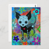 CHIHUAHUA TAG DES TOTEN PERRO POSTKARTE (Vorne/Hinten)