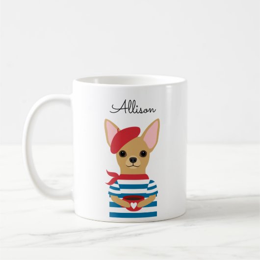 Chihuahua-Tasse Kaffeetasse (Links)