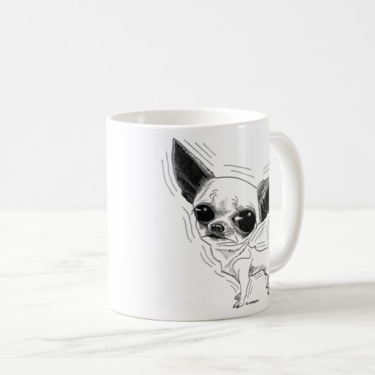 Chihuahua-Tasse Kaffeetasse (VorderseiteRechts)