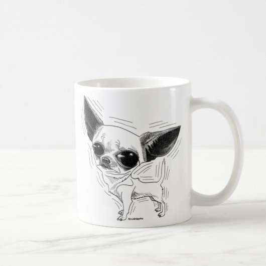 Chihuahua-Tasse Kaffeetasse (Rechts)