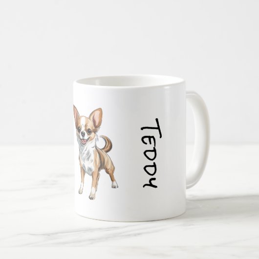 Chihuahua-Tasse Kaffeetasse (VorderseiteRechts)