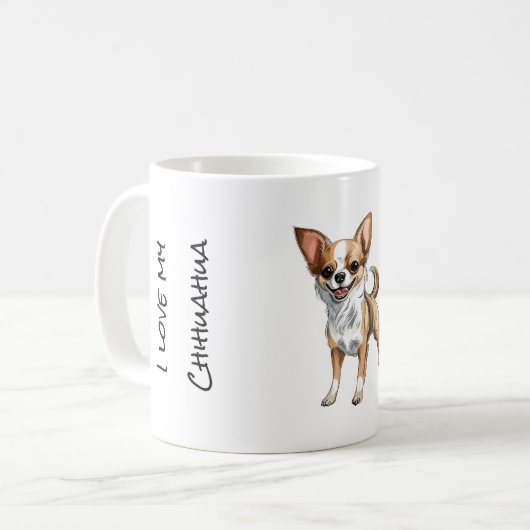 Chihuahua-Tasse Kaffeetasse (Vorderseite Links)