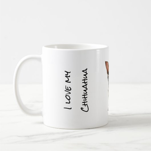 Chihuahua-Tasse Kaffeetasse (Links)