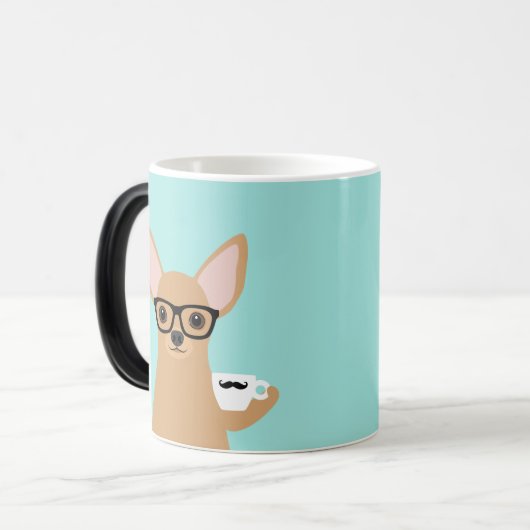 Chihuahua-Tasse Verwandlungstasse (Vorderseite Links)