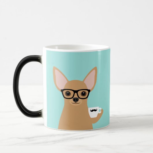 Chihuahua-Tasse Verwandlungstasse (Links)