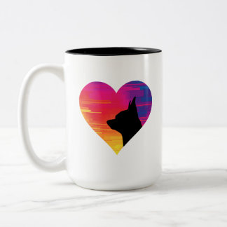 Chihuahua-Tasse Zweifarbige Tasse