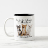 Chihuahua-Tasse Zweifarbige Tasse (Links)