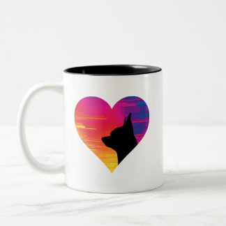 Chihuahua-Tasse Zweifarbige Tasse
