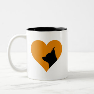 Chihuahua-Tasse Zweifarbige Tasse