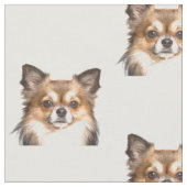 Chihuahua-Tier-Porträt Stoff (Nahaufnahme)