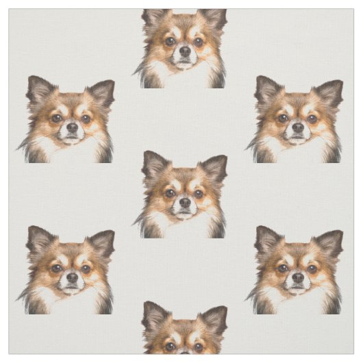 Chihuahua-Tier-Porträt Stoff (Muster)