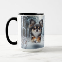 Chihuahua Tri Color Weihnachtskaffee Tasse
