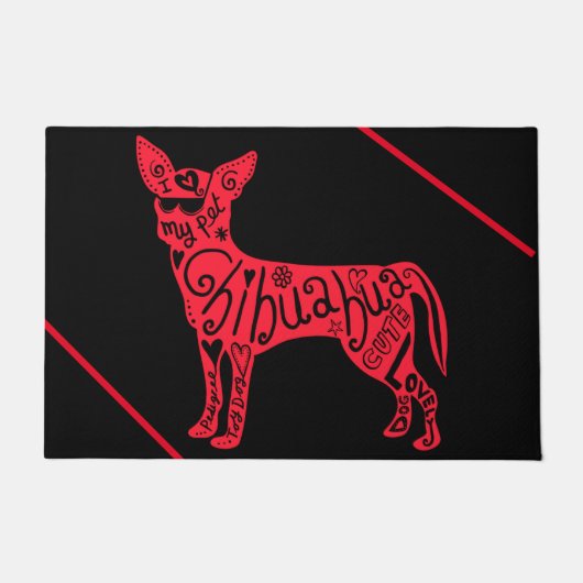 "CHIHUAHUA" TÜR MAT! TÜR FUßMATTE (Vorderseite)