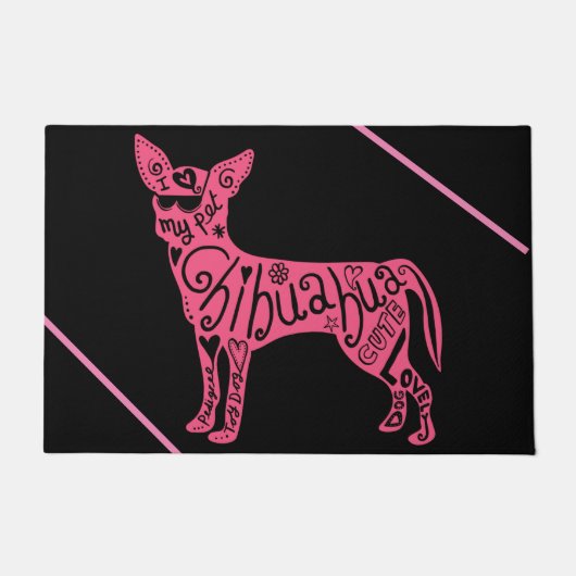 "CHIHUAHUA" TÜR MAT! TÜR FUßMATTE (Vorderseite)