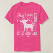 Chihuahua Typografie für Männer Frauen Mädchen Kin T-Shirt (Design vorne)