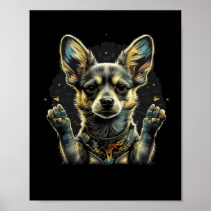 Chihuahua Ukraine Frieden Und Liebe Flagge Hilfe H Poster