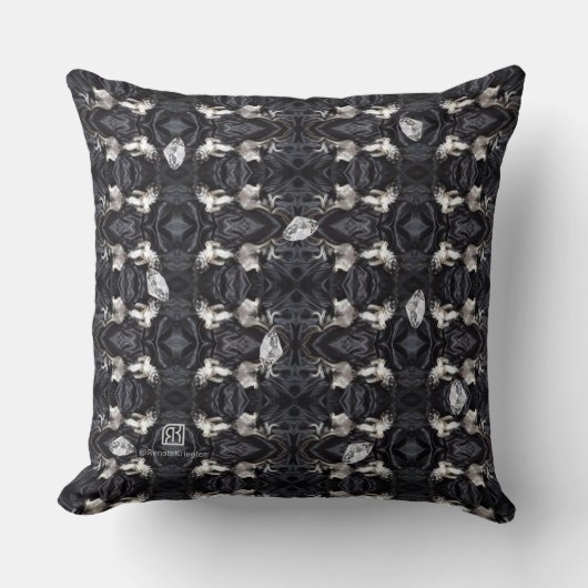 Chihuahua und Diamanten Kissen (Vorderseite)