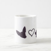 Chihuahua-und Minuten-Button-Liebe Kaffeetasse (Mittel)