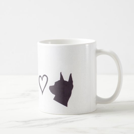 Chihuahua-und Minuten-Button-Liebe Kaffeetasse (Rechts)