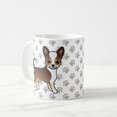Chihuahua und Paws mit Schokolade Kaffeetasse (Vorderseite Links)